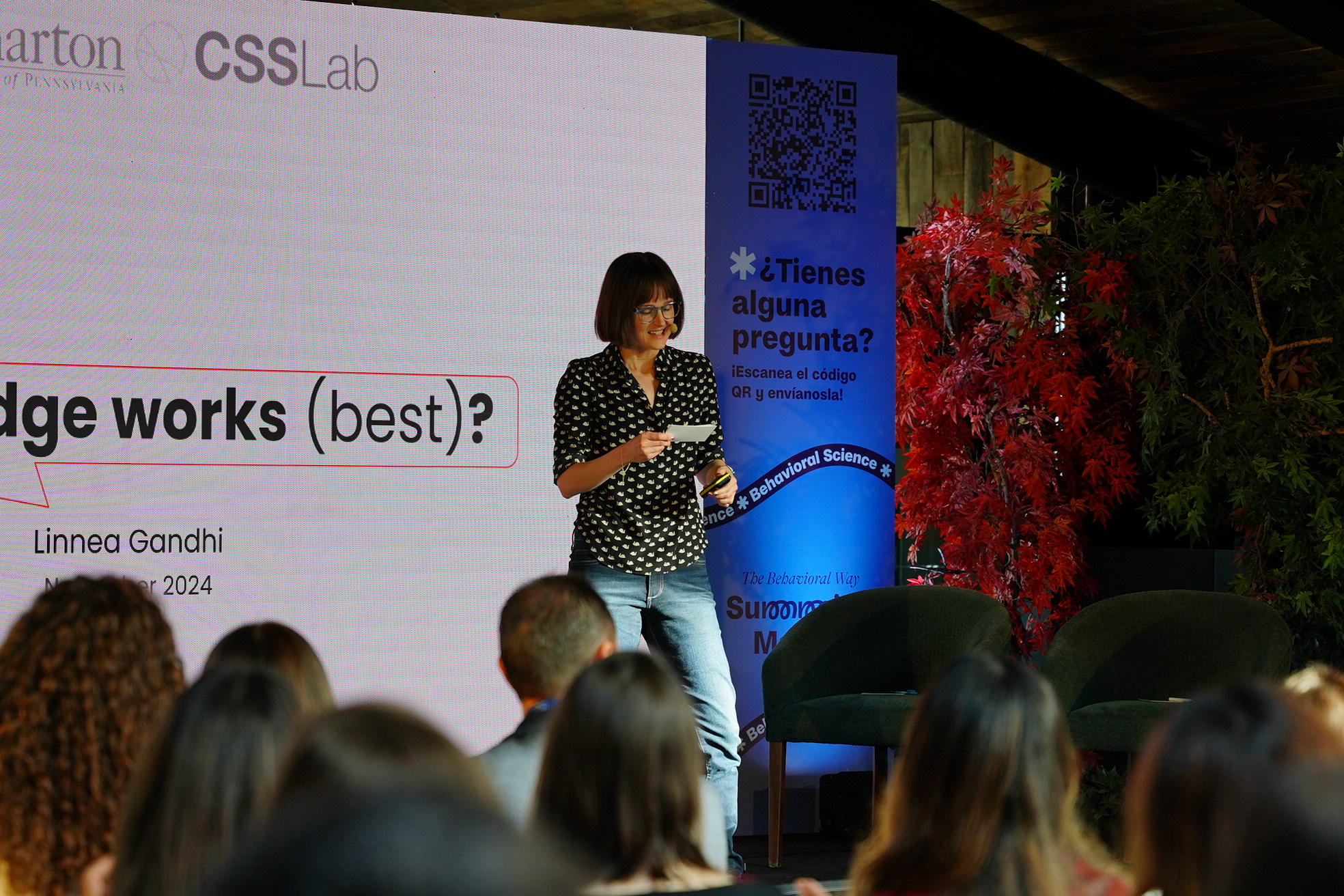 Linnea Gandhi en The Behavioral Way Summit II.