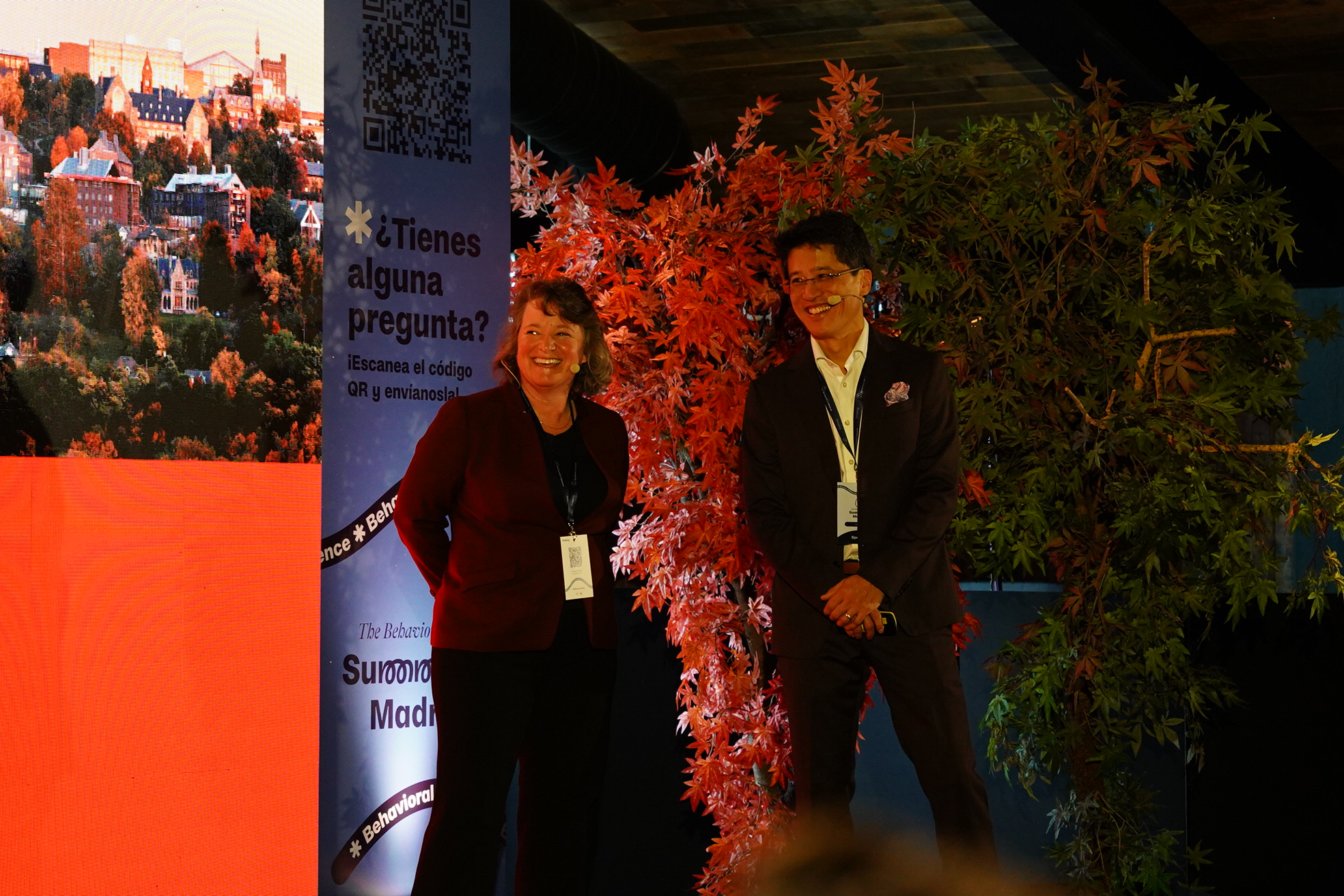 Suzanne y Stephen Shu, en The Behavioral Way Summit.